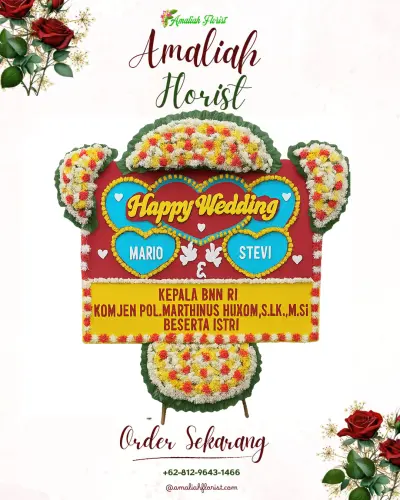 Karangan Papan Bunga Pernikahan di Watupayung